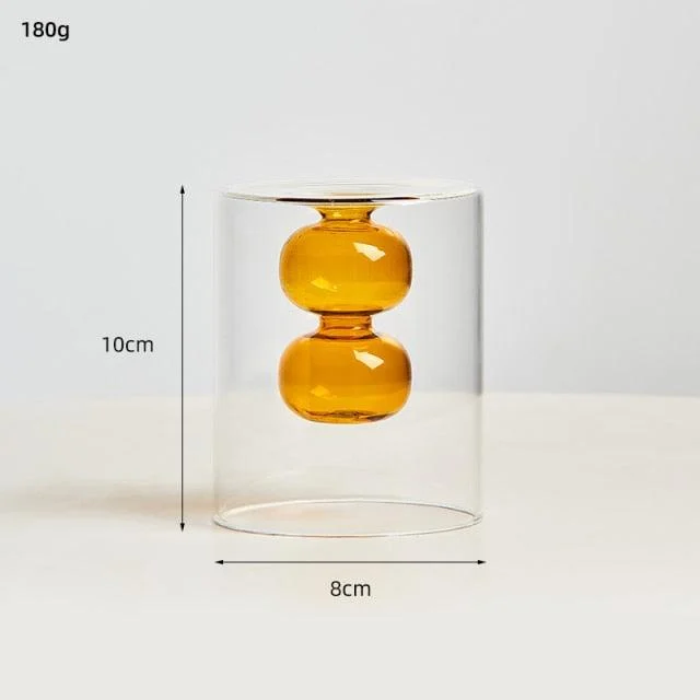 Nordic Dual Color Transparent Vase - Homeko