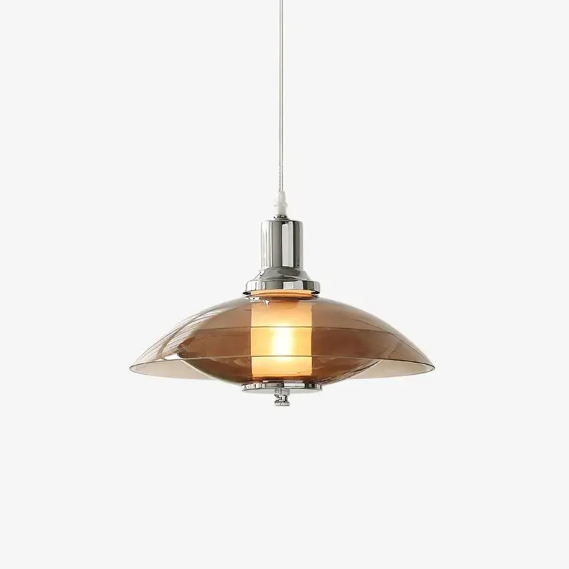 NordicFlyingSaucerClearGlassPendantLight