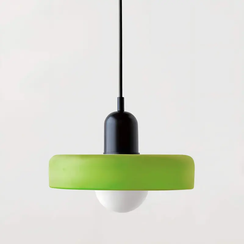 NordicGlas SkandinavischeDeckenhangelampemithandgefertigtemGlasschirm9