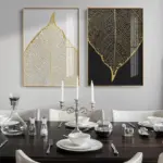 NordicGoldenAbstractLeaf Homeko4