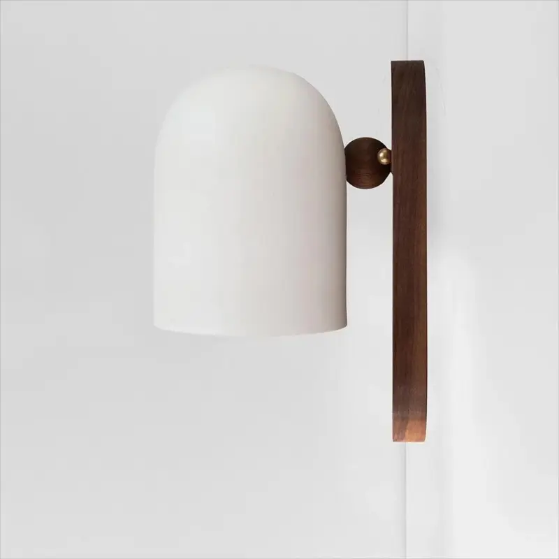 NordicWalnutZenStyleBallWallSconce