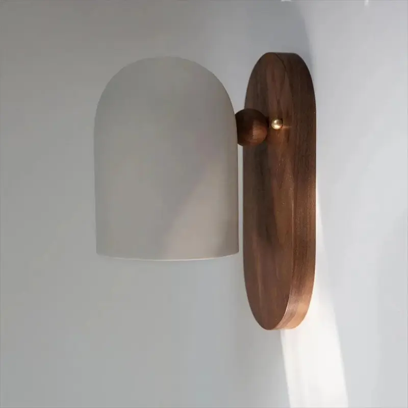 NordicWalnutZenStyleBallWallSconce