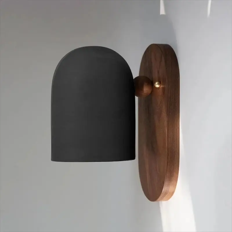 NordicWalnutZenStyleBallWallSconce
