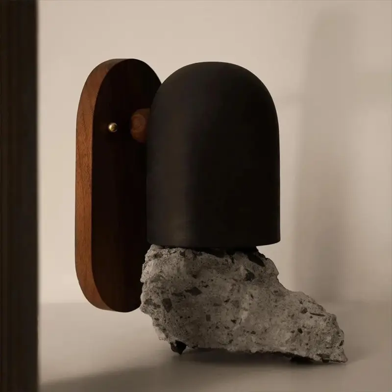 NordicWalnutZenStyleBallWallSconce
