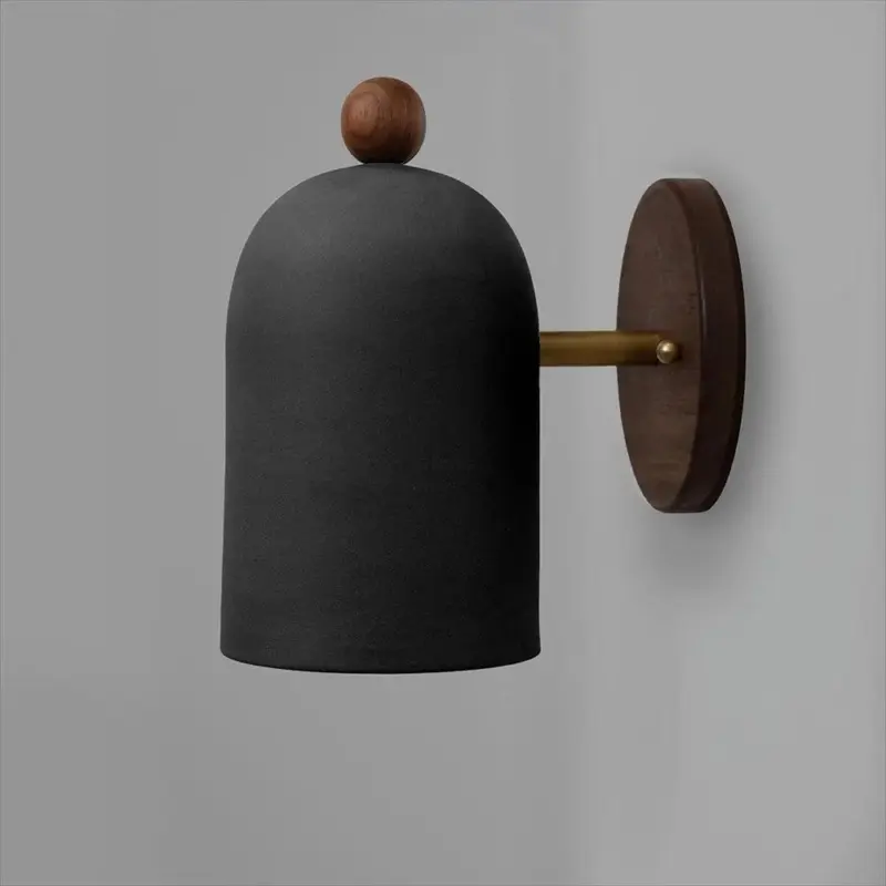 NordicWalnutZenStyleBallWallSconce