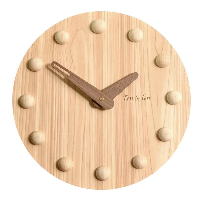 Nordic 3D Silent Wall Clock for Livingroom 10 Inches -