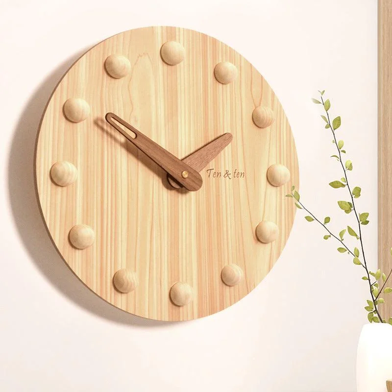 Nordic 3D Silent Wall Clock for Livingroom 10 Inches -