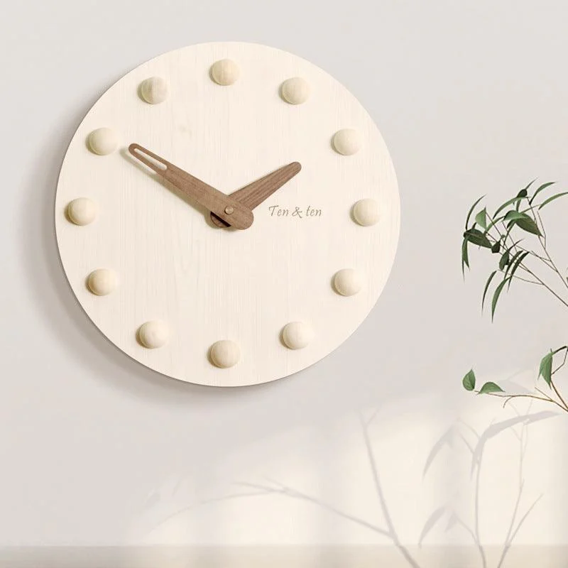 Nordic 3D Silent Wall Clock for Livingroom 10 Inches -
