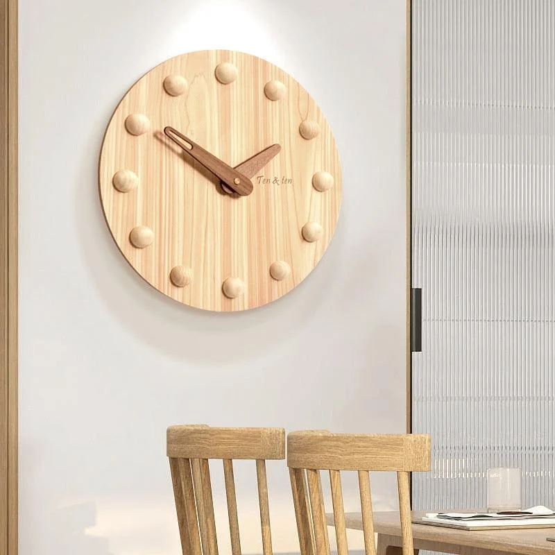 Nordic 3D Silent Wall Clock for Livingroom 10 Inches -