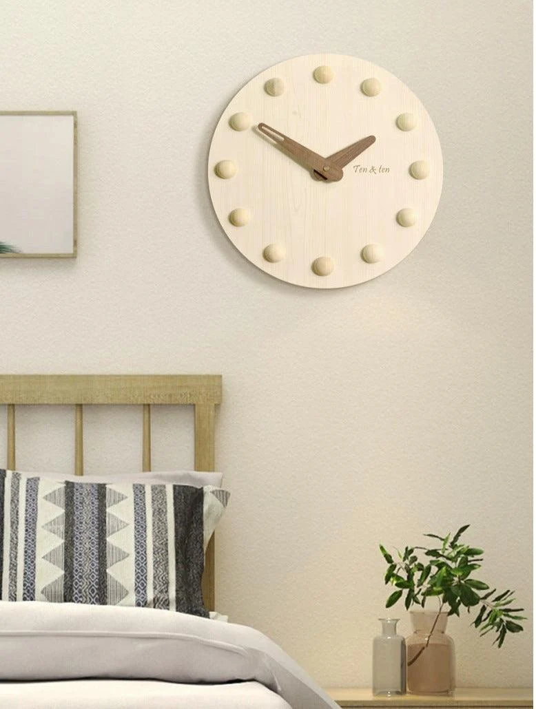 Nordic 3D Silent Wall Clock for Livingroom 10 Inches -