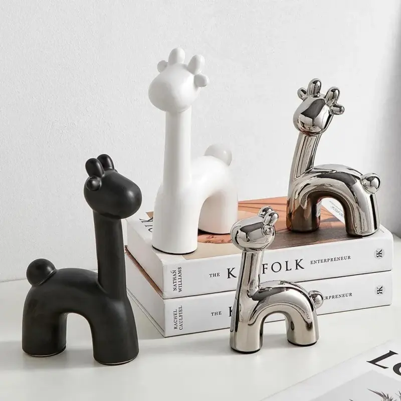 Nordic Abstract Deer Christmas Statue