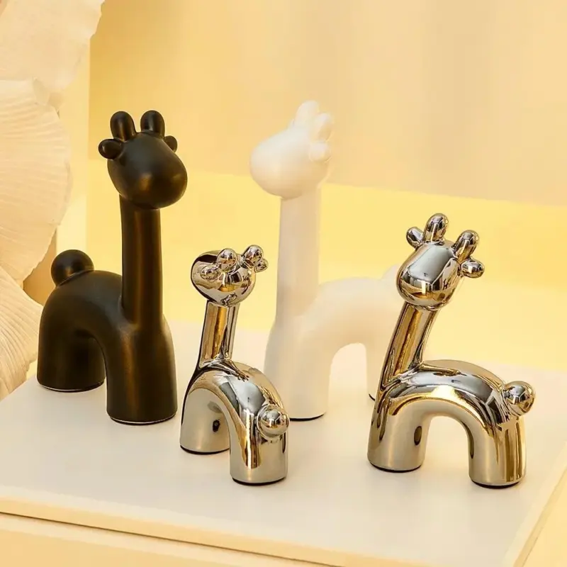 Nordic Abstract Deer Christmas Statue