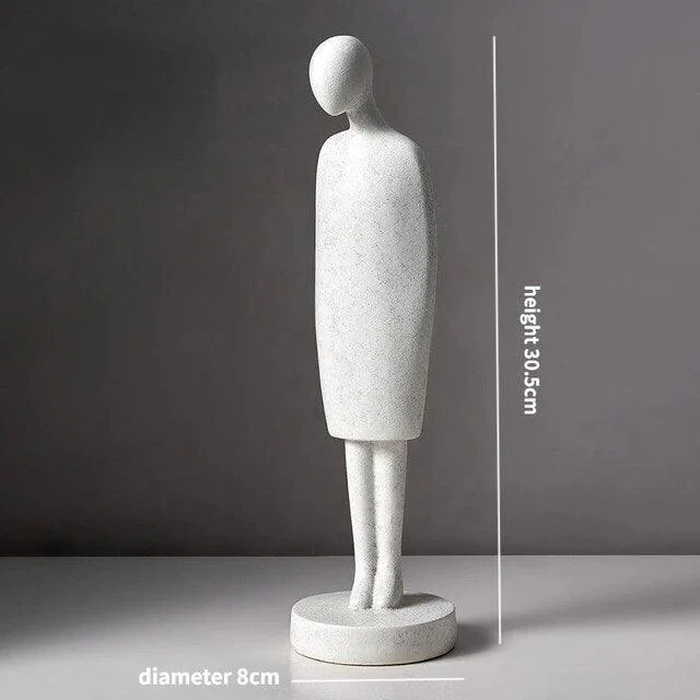 Nordic Abstract Resin Sculptures and Statues Miniature Ornaments Crafts Gifts -