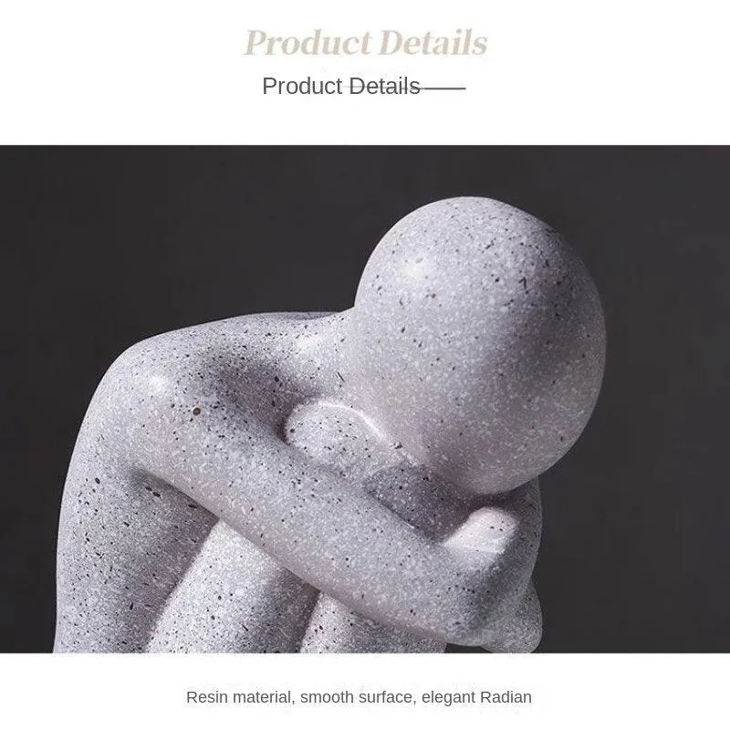 Nordic Abstract Resin Sculptures and Statues Miniature Ornaments Crafts Gifts -