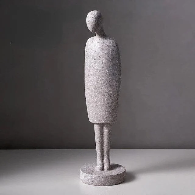 Nordic Abstract Resin Sculptures and Statues Miniature Ornaments Crafts Gifts -
