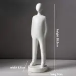 Nordic Abstract Resin Sculptures and Statues Miniature Ornaments Crafts Gifts