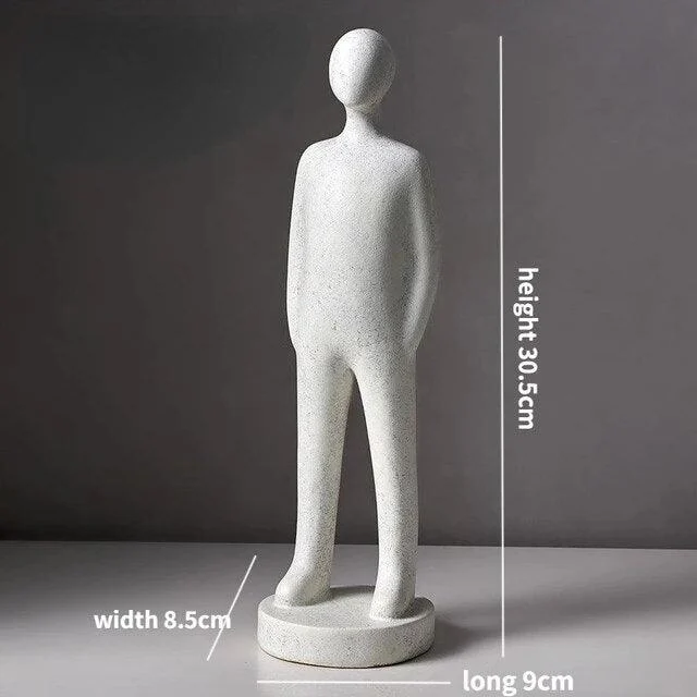 Nordic Abstract Resin Sculptures and Statues Miniature Ornaments Crafts Gifts -