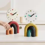 Nordic Art Arch Design Table Clock