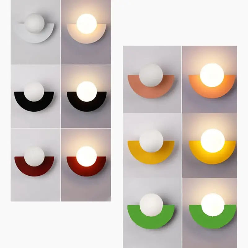 Nordic Ball Glass Wall Fixture Lamp