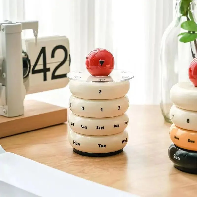 Nordic Ball Rotable Donut Calendar with Weather -