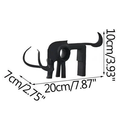 Nordic Black Horse Artwork Home Decoration Accessories Metal Sculptures and Statues Ornament -