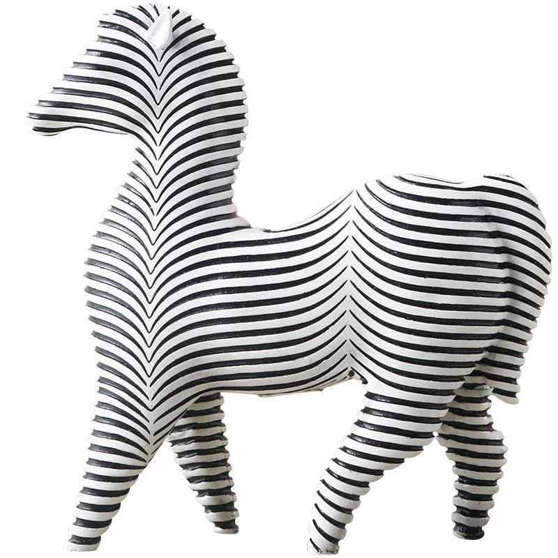 Nordic Black and White Animal Decorative Figurines -