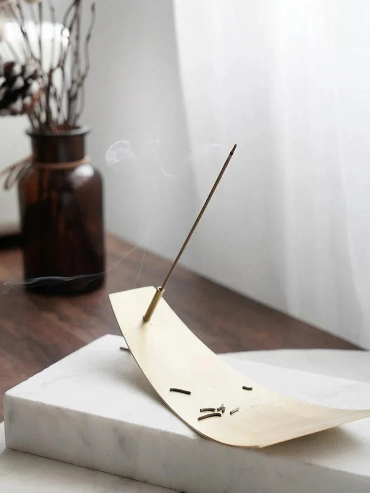 Nordic Bronze Plate Incense Holder -