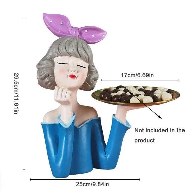 Nordic Bubble Girl Decorative Storage Tray -