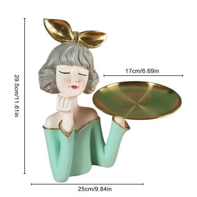 Nordic Bubble Girl Decorative Storage Tray -