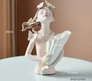 Nordic Butterfly Girl Model Vase