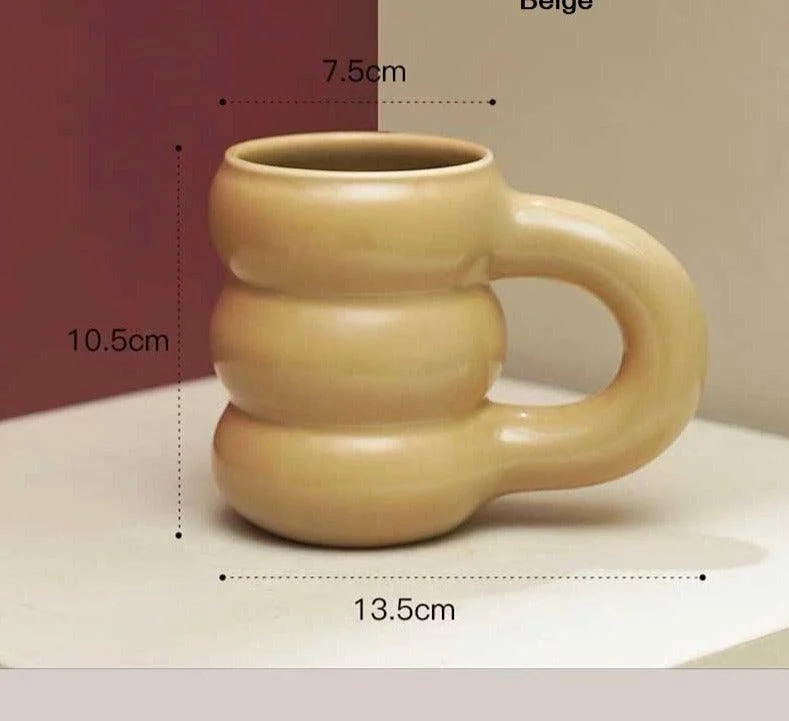 Nordic Ceramic Chubby Bubble Mug -