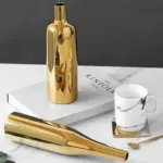Nordic Ceramic Coffee Mug Set Personalized Handle Design