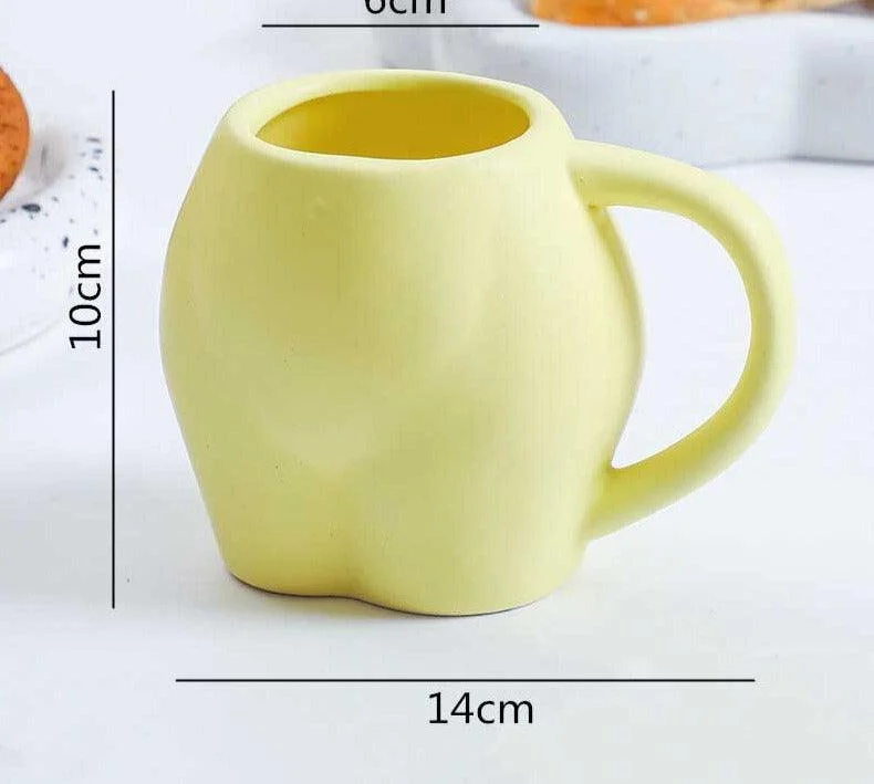 Nordic Ceramic Female Butt Mug -