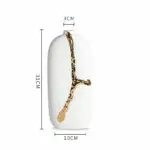 Nordic Ceramic Flower Vase Elegant Gold Plated Decor
