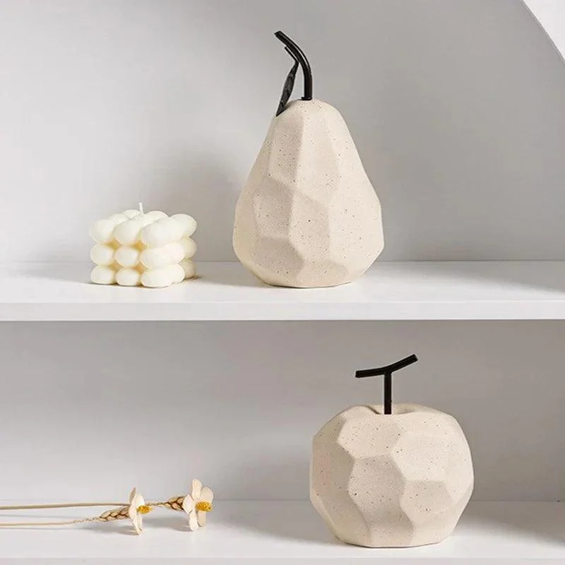 Nordic Ceramic Fruit Sculptures -