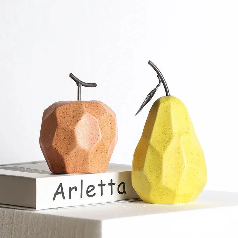 Nordic Ceramic Fruit Sculptures -