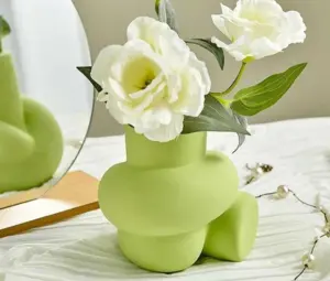 Nordic Ceramic Knot Pastel Vase