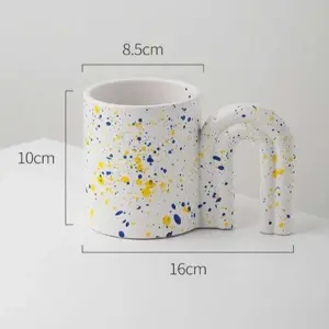 Nordic Ceramic Splatter Mugs - 