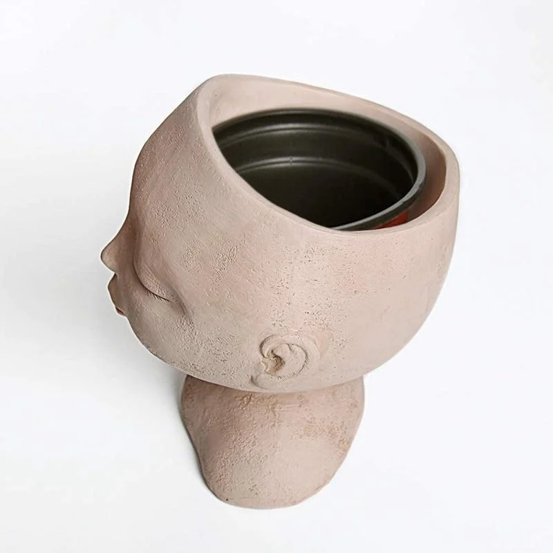 Nordic Closed Eyes Flower Pot -