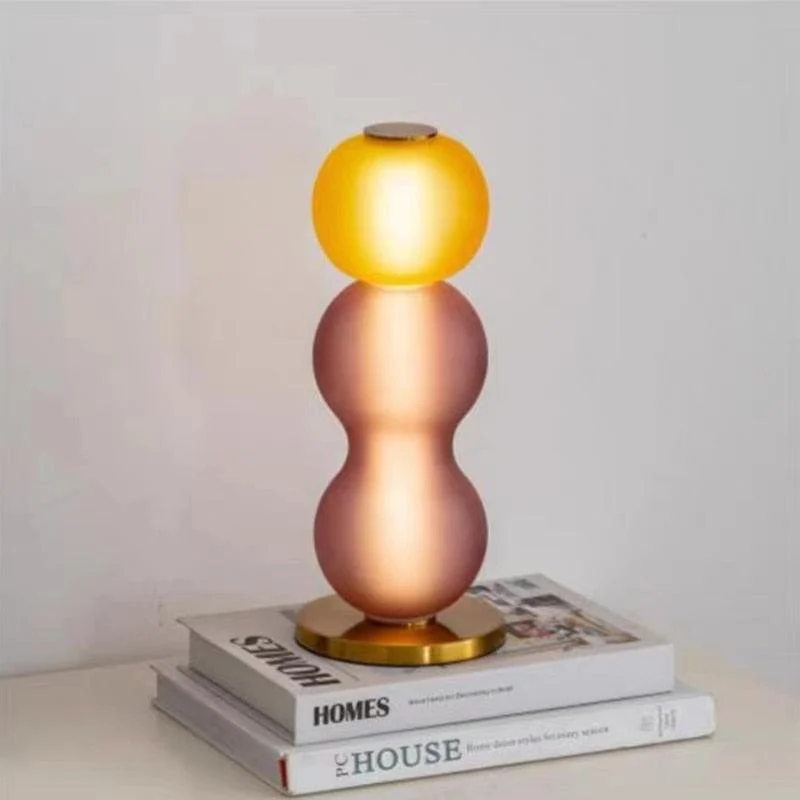 Nordic Colored Glass Table Lamp -