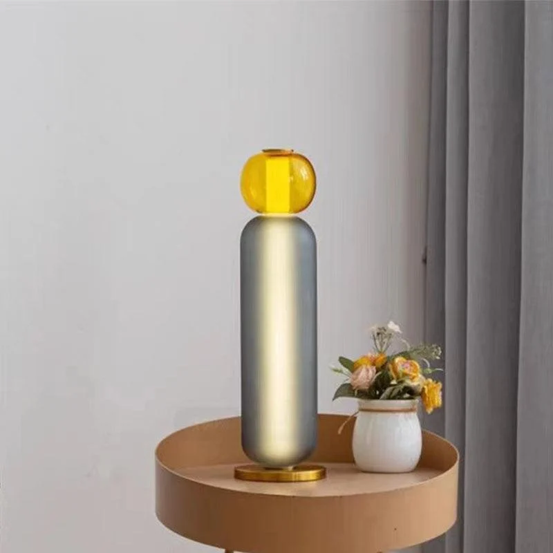 Nordic Colored Glass Table Lamp -
