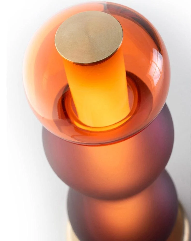 Nordic Colored Glass Table Lamp -