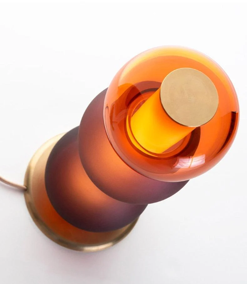 Nordic Colored Glass Table Lamp -