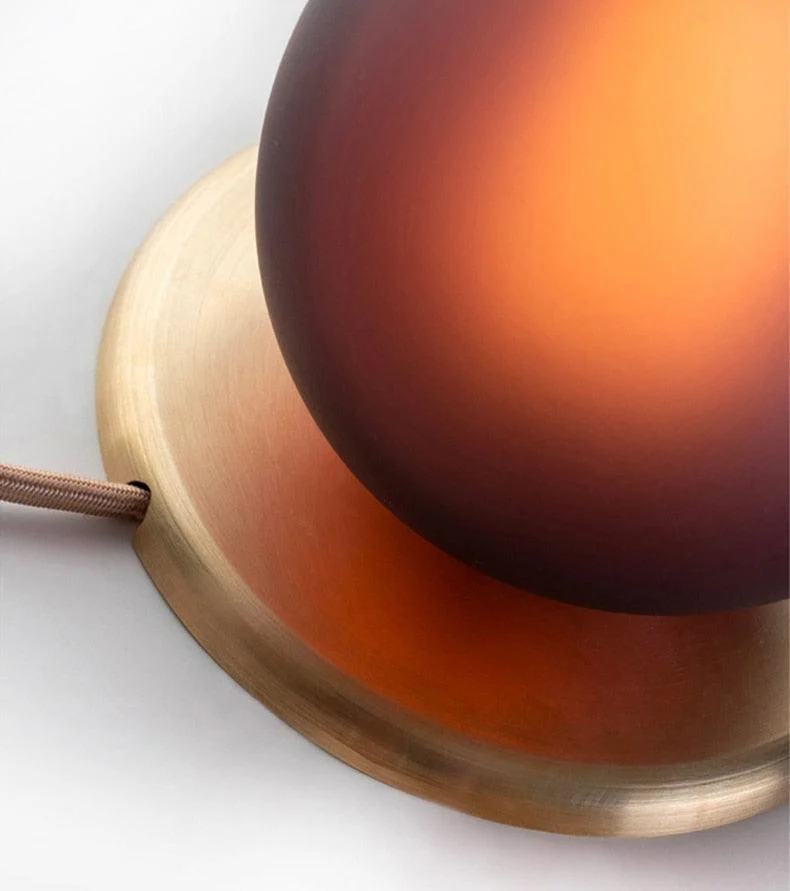 Nordic Colored Glass Table Lamp -