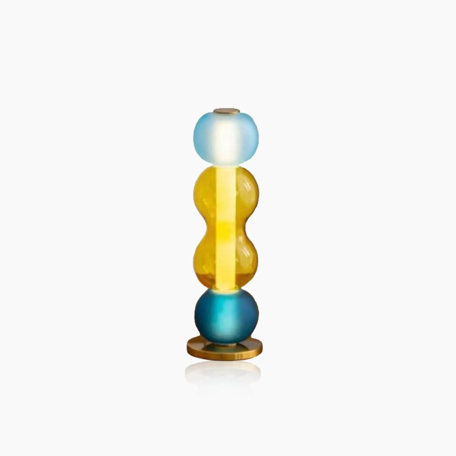 Nordic Colored Glass Table Lamp -