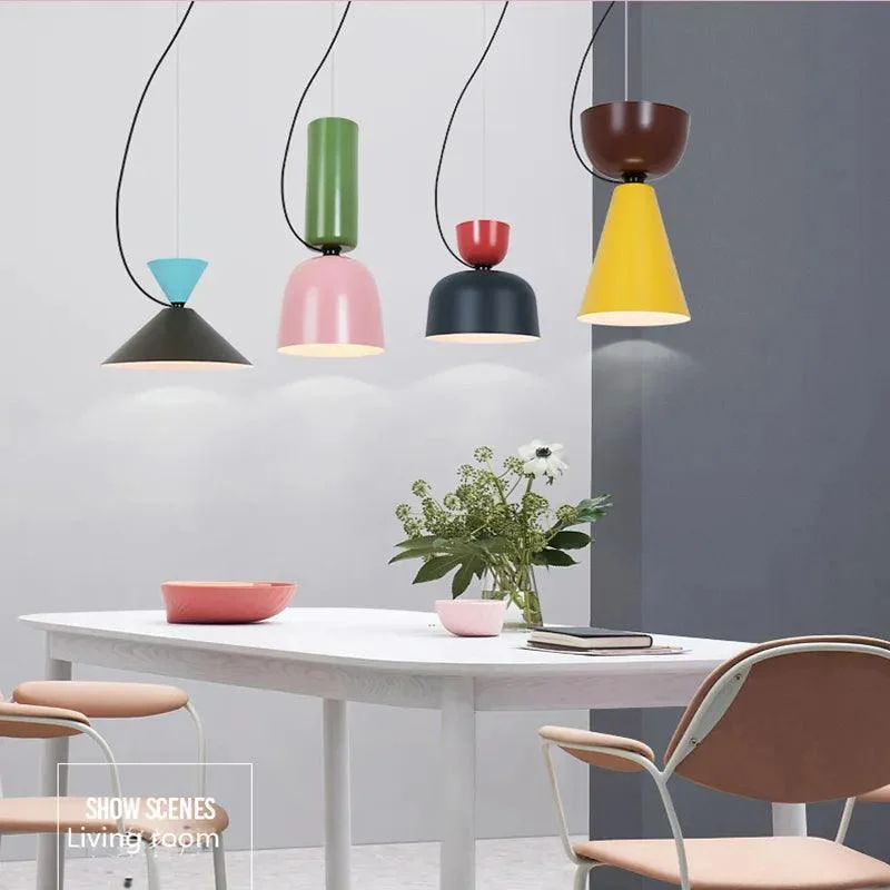 Nordic Colourful Macaron Pendant Light -