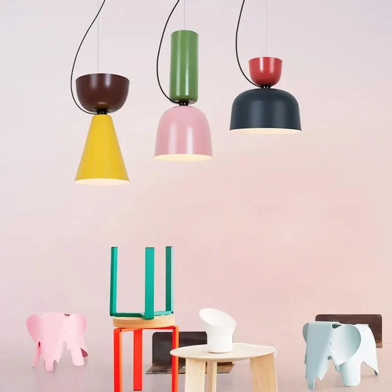 Nordic Colourful Macaron Pendant Light -