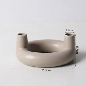 Nordic Concrete Candle Holder: Stylish Living Room Décor