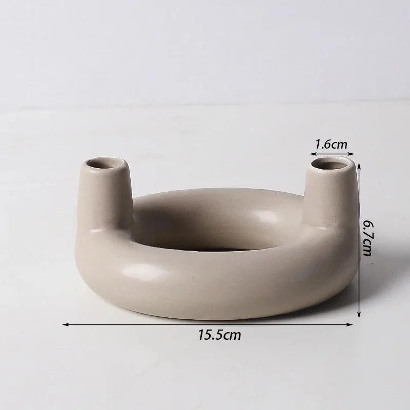 Nordic Concrete Candle Holder: Stylish Living Room Décor -