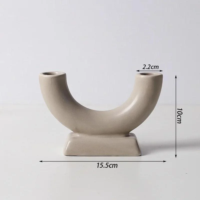 Nordic Concrete Candle Holder: Stylish Living Room Décor -